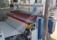 Semi automatic tissue paper rolls rewinding machine efficient with embassing Function